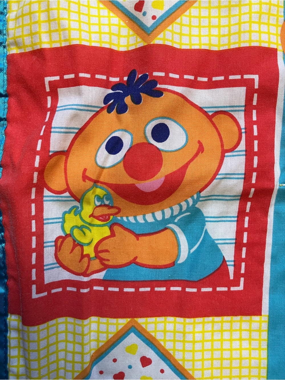 80s Vintage Sesame Street Baby Play Mat Blanket 1989 Muppets Playskool Fold N Go - Picture 6 of 14